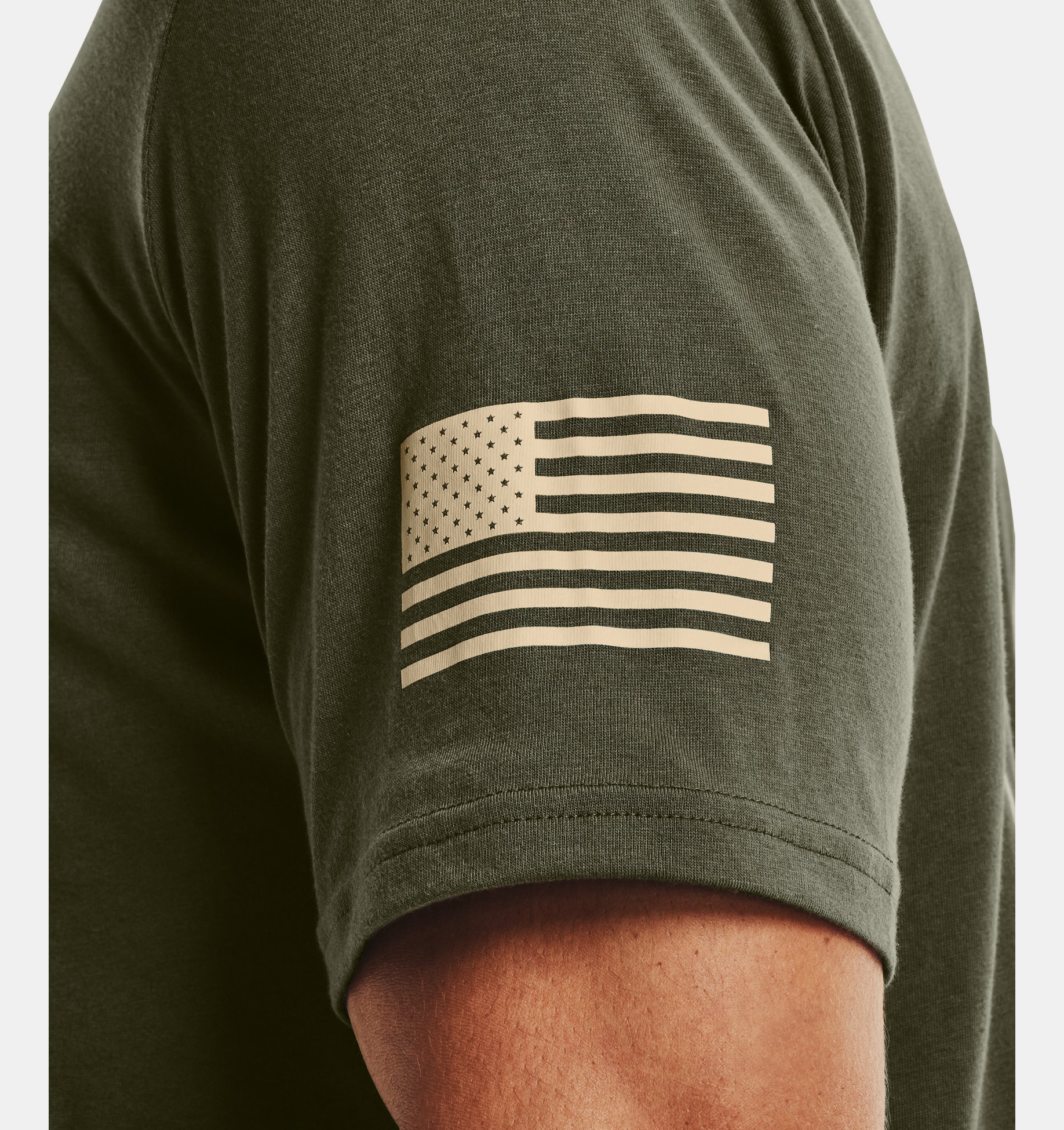 Under Armour Men's UA HeatGear Freedom Big Flag Logo Lockup T-Shirt Academy 